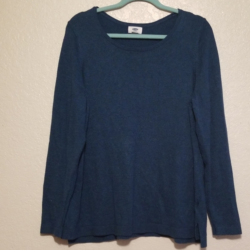 Real Blue Sweater Tunic Old Navy 2x Xxl